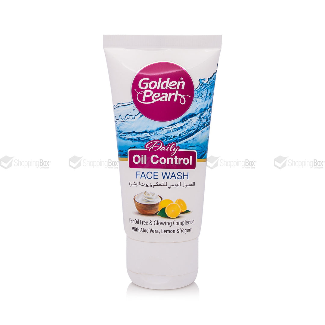 Golden Pearl Oil Control Face Wash 75ml β Aloe Vera, Lemon & Yogurt formula-Shopping Box