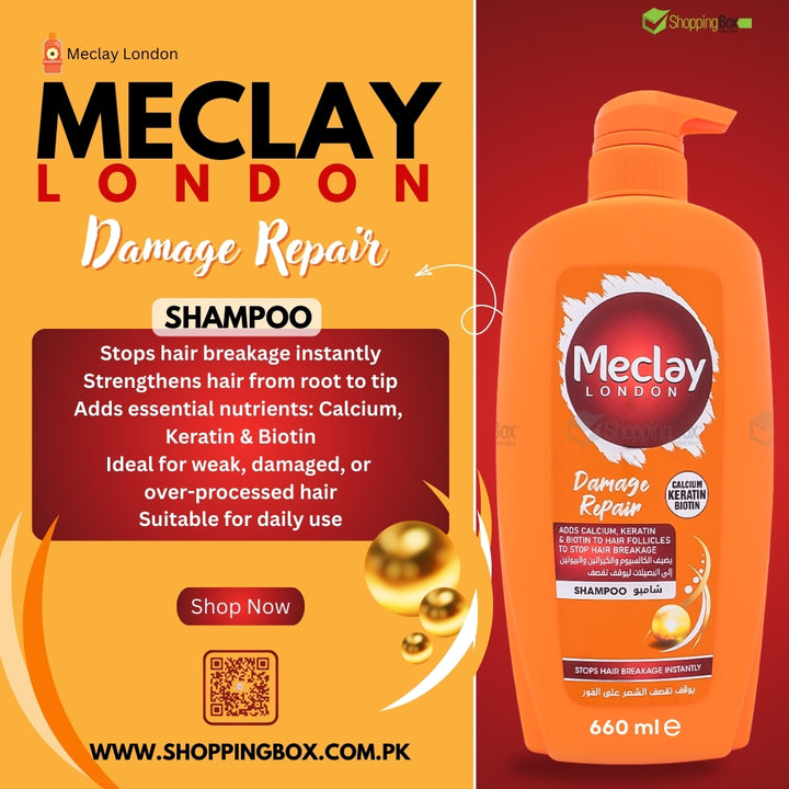 Meclay London Damage Repair Shampoo 660 ml Poster at Shopping Box