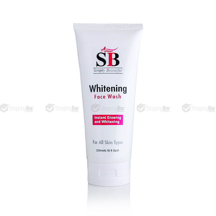 SB Whitening Face Wash 200ml front view β Shopping Box Pakistan