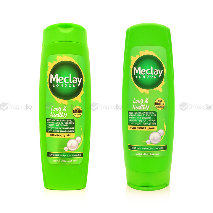 Meclay Long & Healthy Shampoo 185ml and Conditioner 180ml bundle