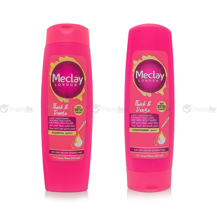 Meclay Thick & Dense Shampoo 185ml and Conditioner 180ml bundle