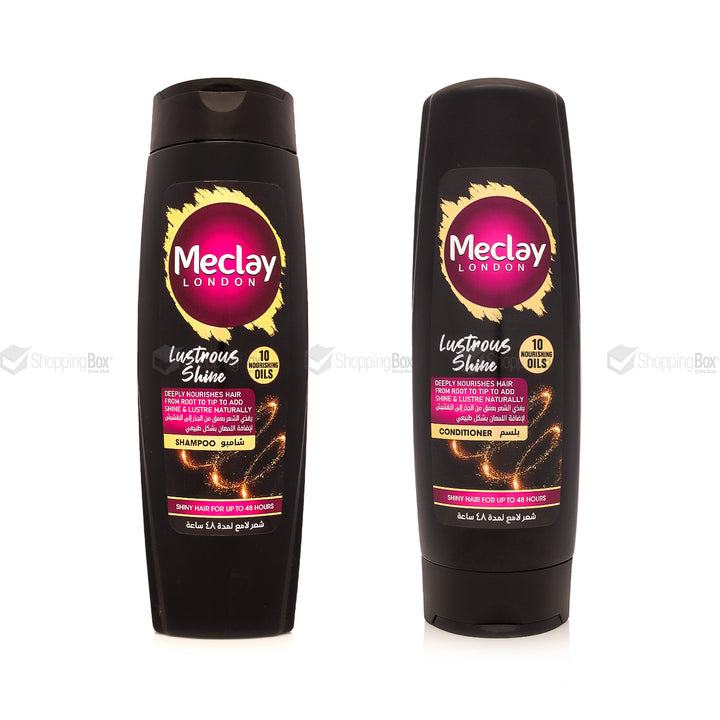 Meclay Lustrous Shine Shampoo 185ml and Conditioner 180ml bundle