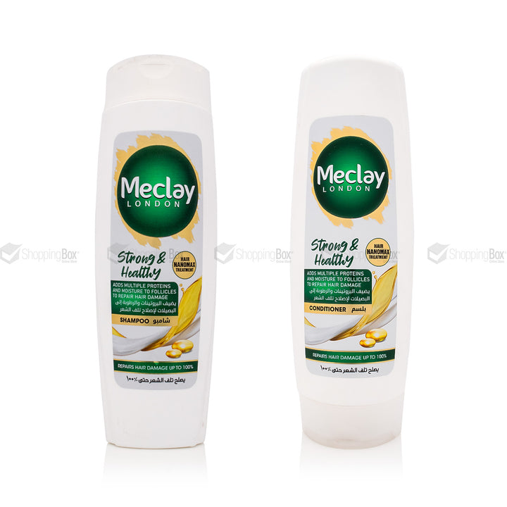 Meclay London Strong & Healthy Shampoo 360ml + Conditioner 350ml