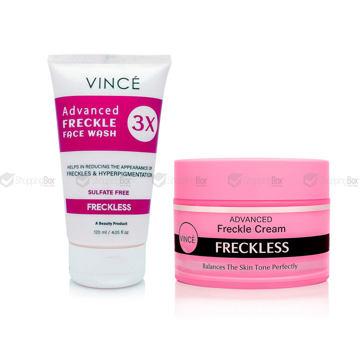 Vince Advanced Freckle Bundle with Face Wash 3X and Freckle Cream