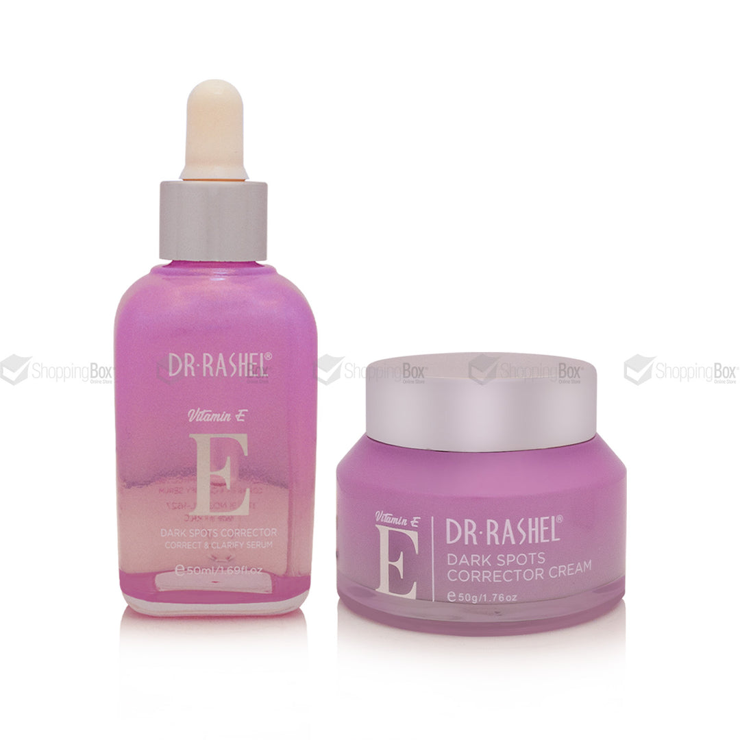 Dr. Rashel Vitamin E skincare products on a white background