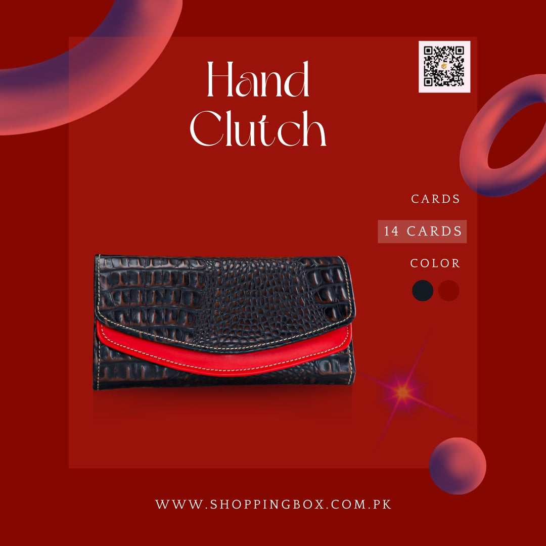 WOMEN’S CLUTCH CROCODILE GRAIN ORIGINAL LEATHER