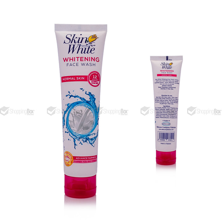Skin White Whitening Face Wash Normal Skin 100ml tube packaging