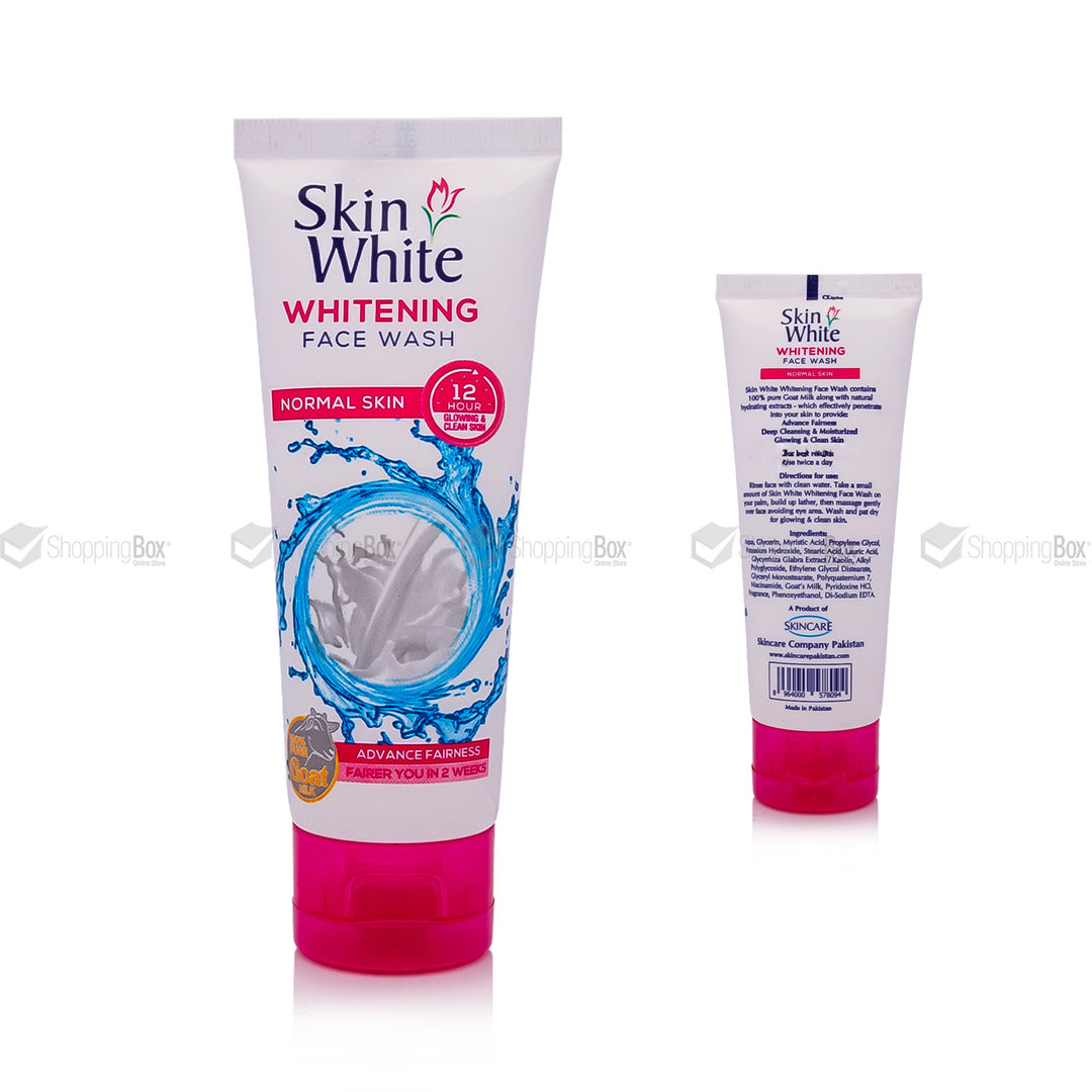 Skin White Whitening Face Wash Normal Skin 60ml tube packaging