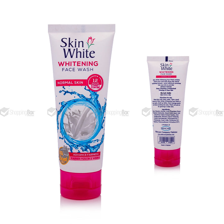 Skin White Whitening Face Wash Normal Skin 60ml tube packaging