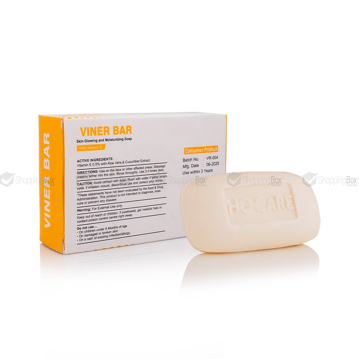 H&Care Viner Bar packaging back with Vitamin E formula details