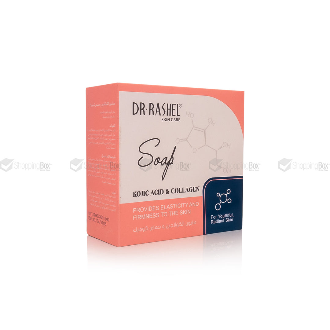 Dr. Rashel skin care soap bar packaging on a white background