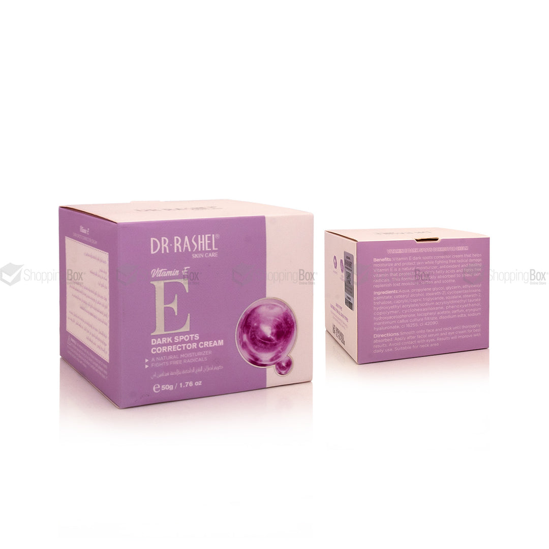 Dr. Rashel dark spot corrector cream packaging on a white background