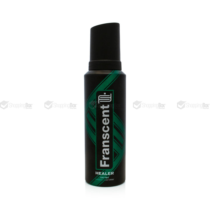 Franscent Healer spray bottle on a white background