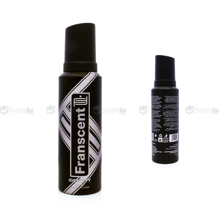 Franscent Identity Fragrance Body Spray 120ml front and back view