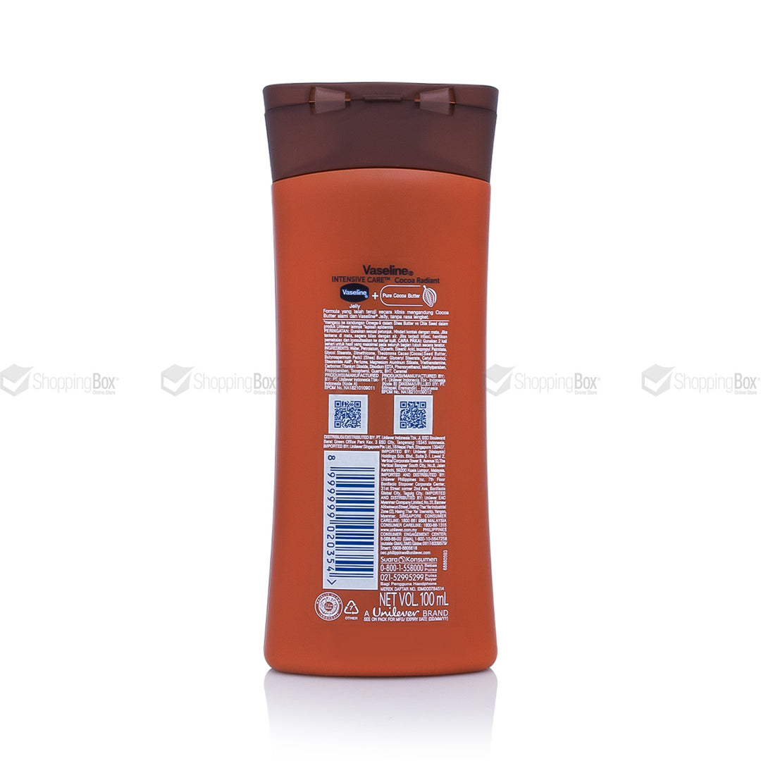 Back view of a Vanicream shampoo bottle with label details on a white background