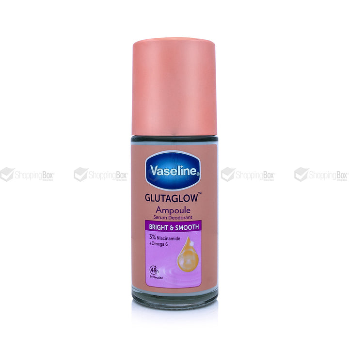 Vaseline Glutaglow Ampoule Deodorant bottle on a white background