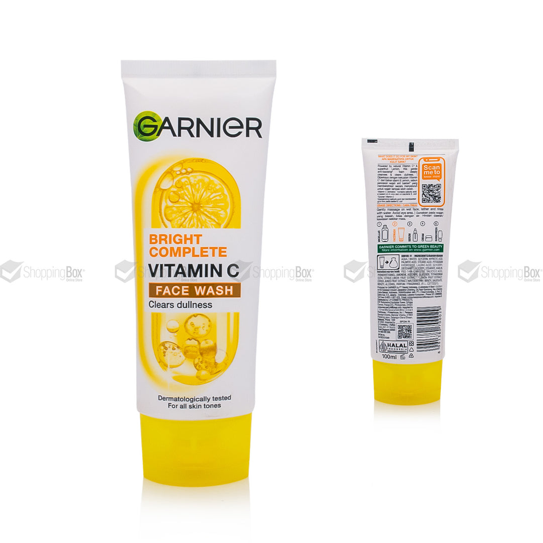 Garnier Bright Complete Vitamin C Face Wash – 100ml
