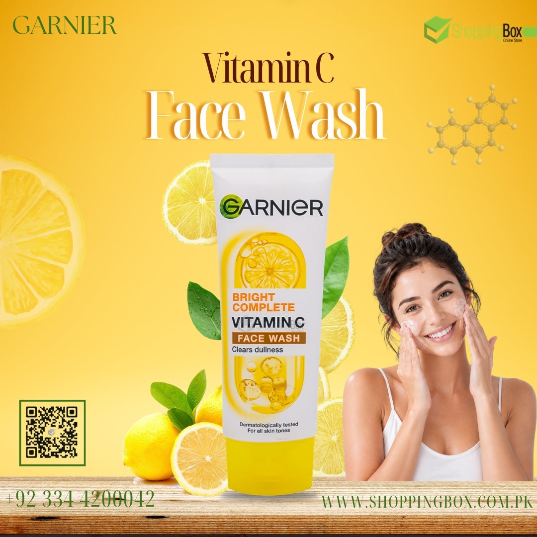 Garnier Bright Complete Vitamin C Face Wash – 100ml