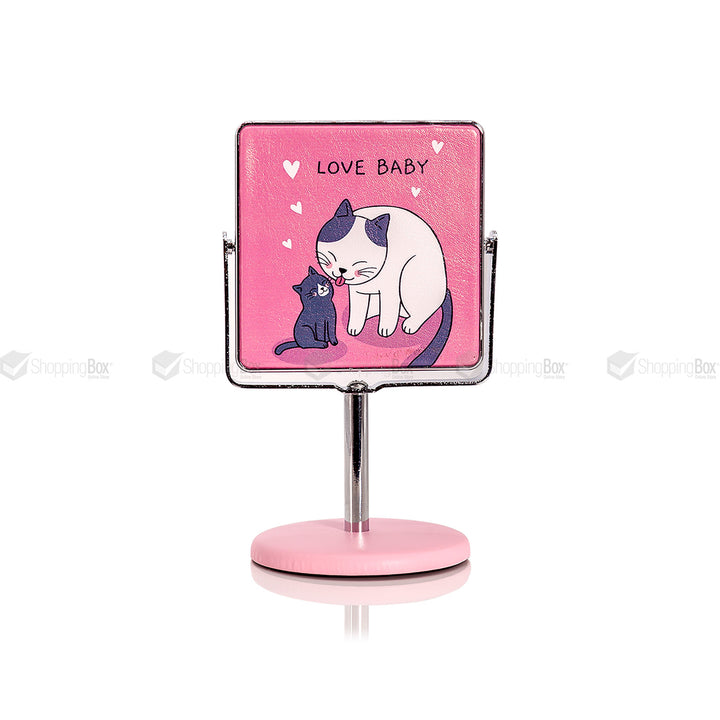 WOMEN’S MIRROR SQUARE SHAPE CAT BABY LOVE