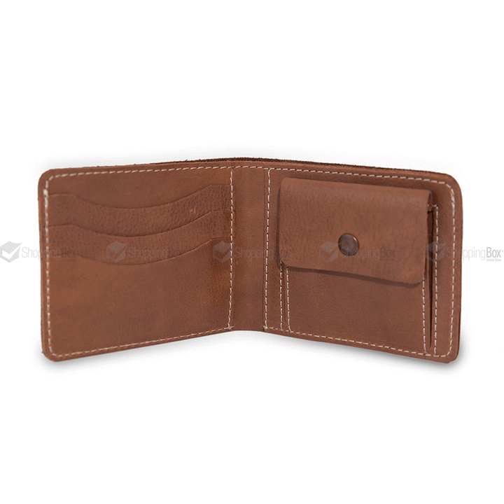 MEN’S WALLET BROWN REAL COW LEATHER