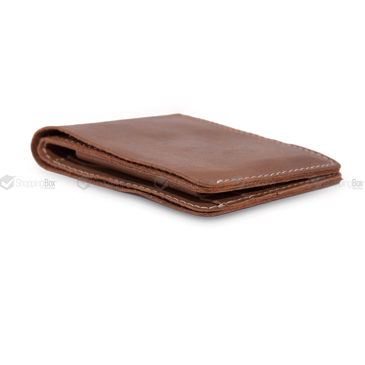 MEN’S WALLET BROWN REAL COW LEATHER