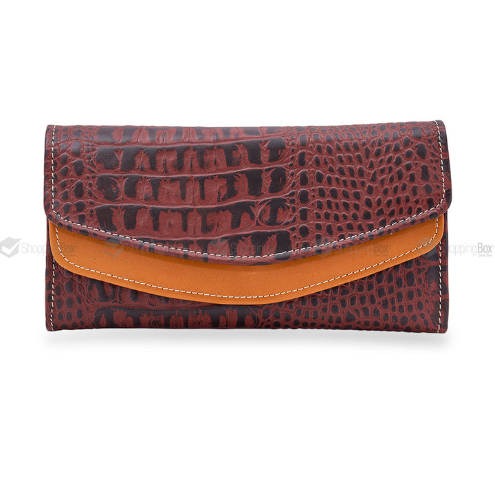 WOMEN’S CLUTCH CROCODILE GRAIN ORIGINAL LEATHER