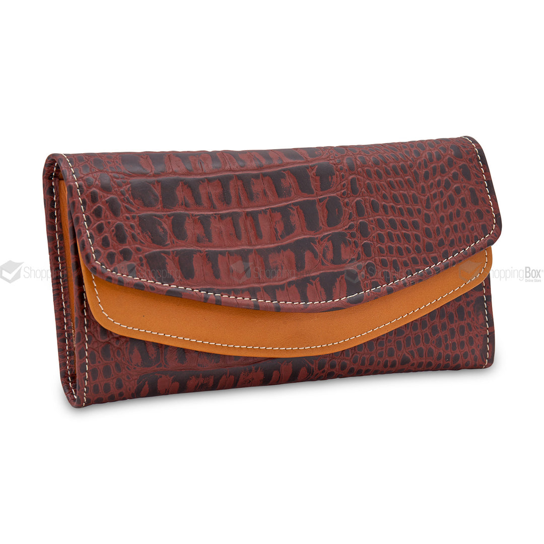 WOMEN’S CLUTCH CROCODILE GRAIN ORIGINAL LEATHER