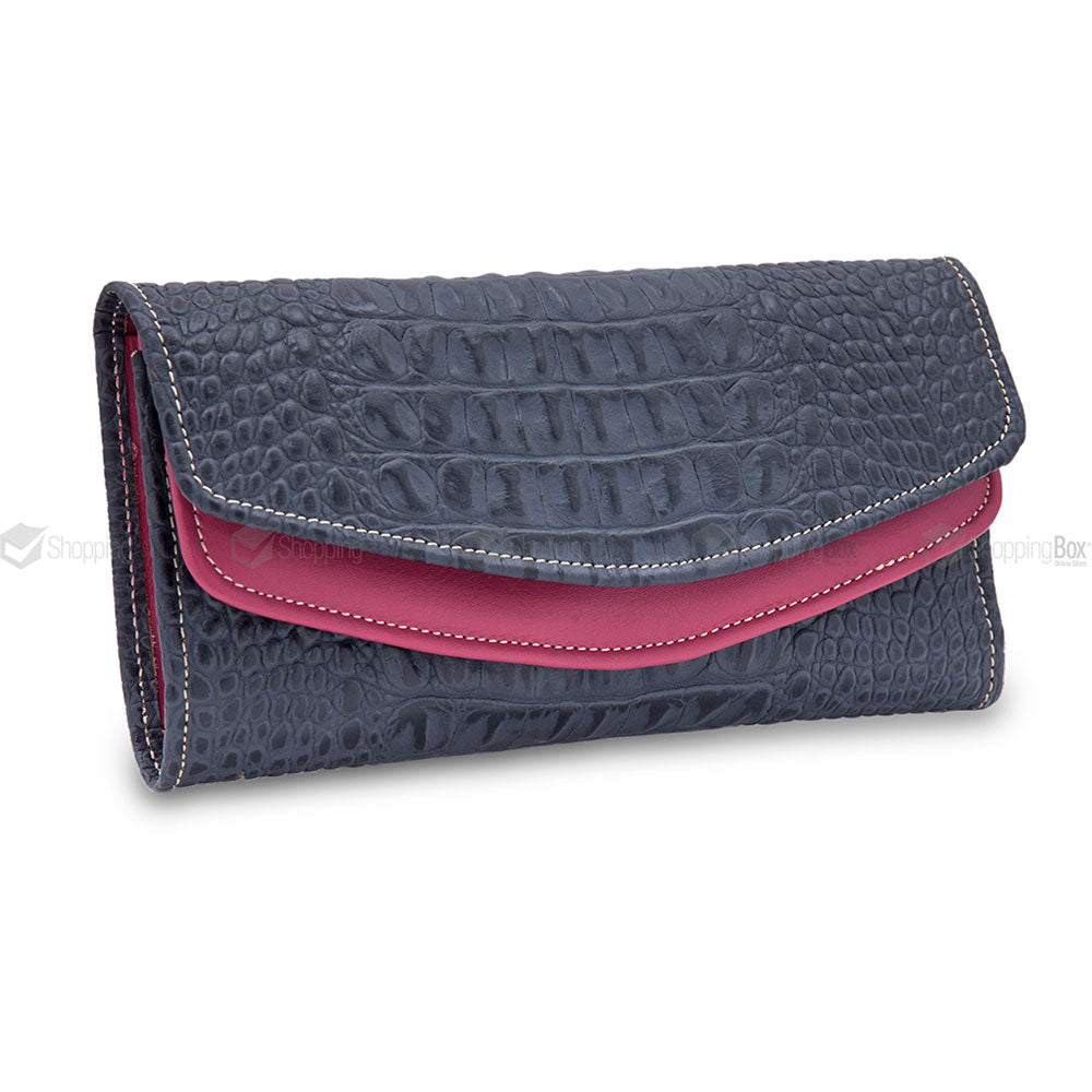 WOMEN’S CLUTCH CROCODILE GRAIN ORIGINAL LEATHER