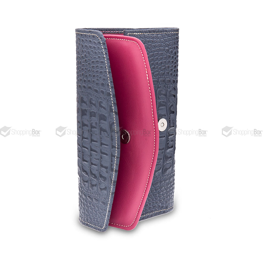 WOMEN’S CLUTCH CROCODILE GRAIN ORIGINAL LEATHER