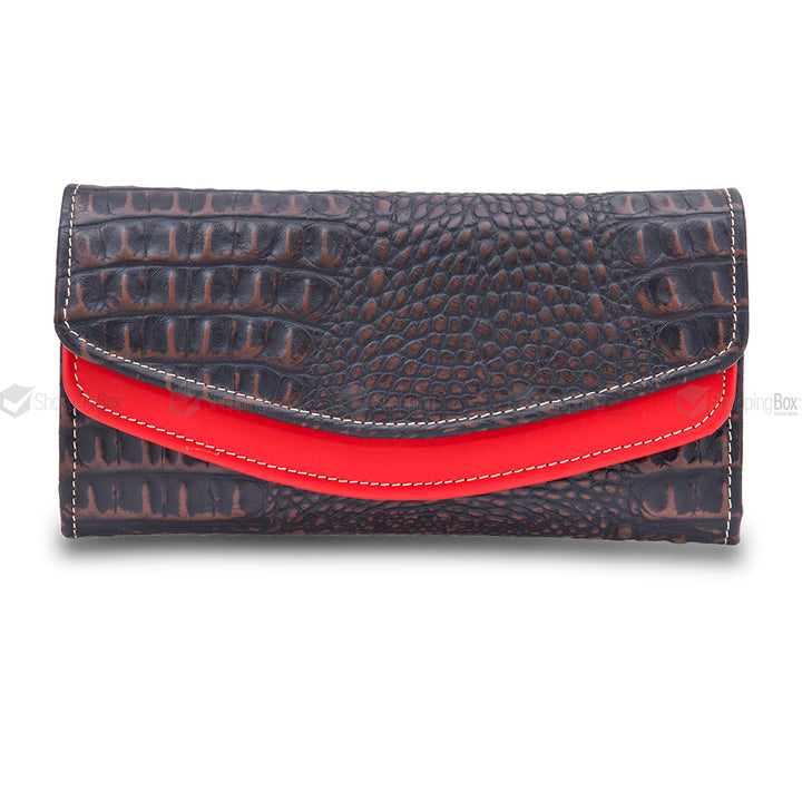 WOMEN’S CLUTCH CROCODILE GRAIN ORIGINAL LEATHER