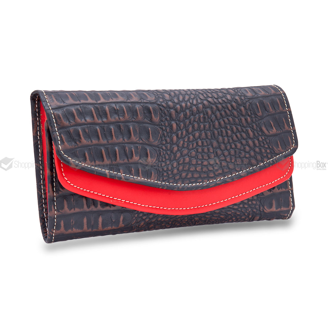 WOMEN’S CLUTCH CROCODILE GRAIN ORIGINAL LEATHER