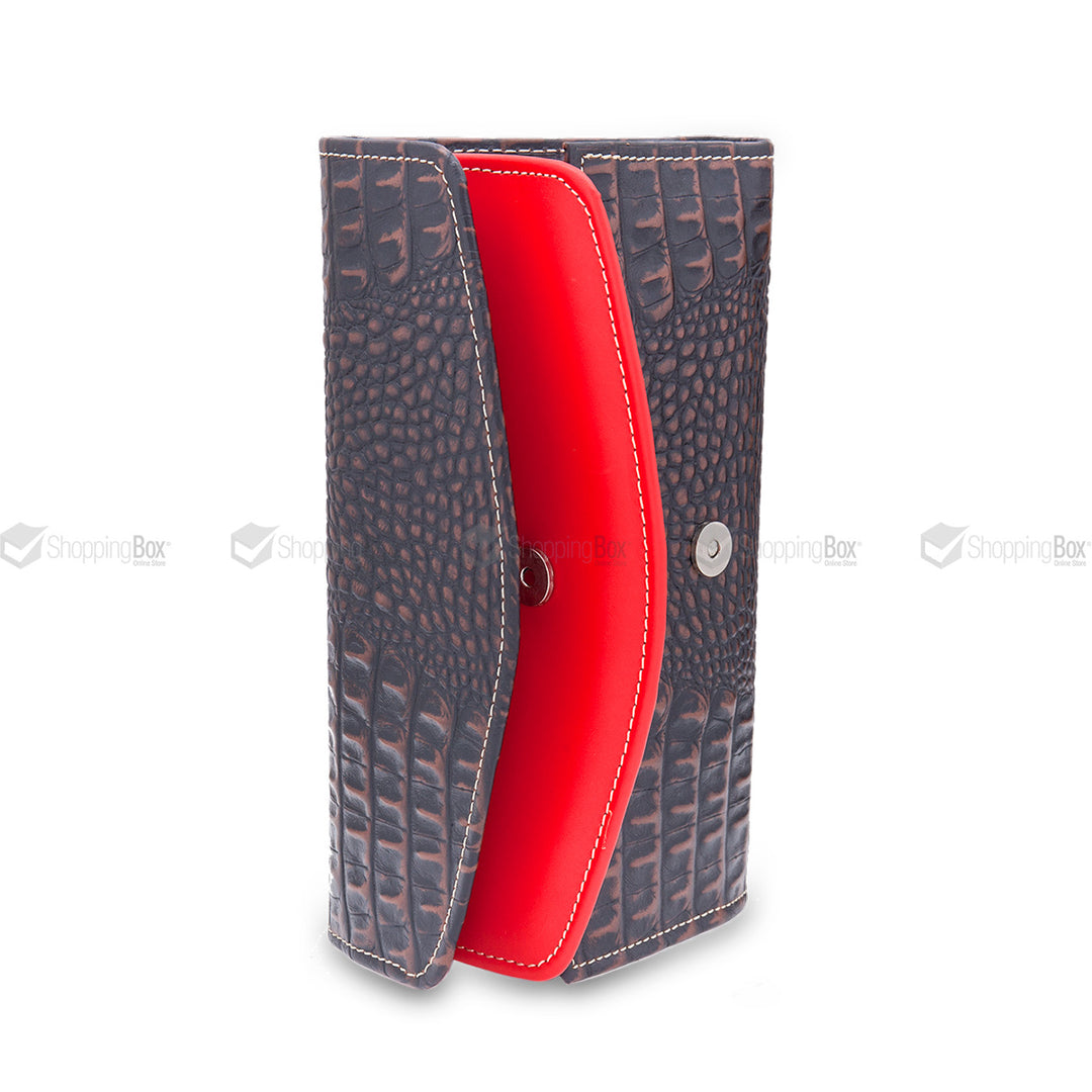 WOMEN’S CLUTCH CROCODILE GRAIN ORIGINAL LEATHER