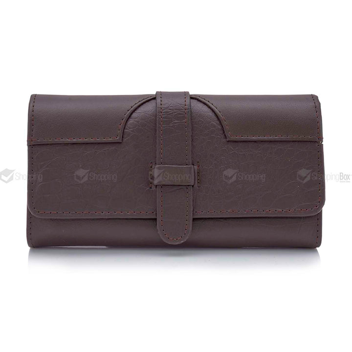 COW LEATHER CLUTCH BROWN