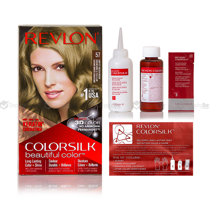 REVLON HAIR COLOR-57 LIGHT GOLDEN BROWN