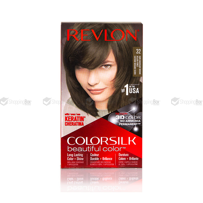 REVLON HAIR COLOR-32 DARK MAHOGANY BROWN