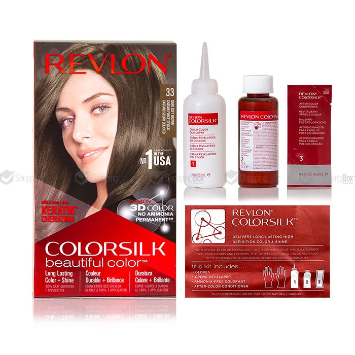 REVLON HAIR COLOR-33 DARK SOFF BROWN