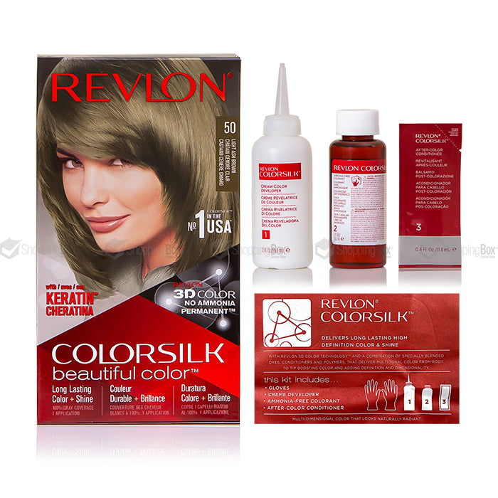 REVLON HAIR COLOR-50 LIGHT ASH BROWN