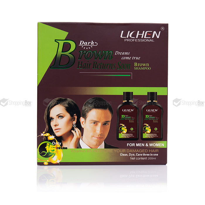 LICHEN DARK BROWN HAIR SHAMPOO