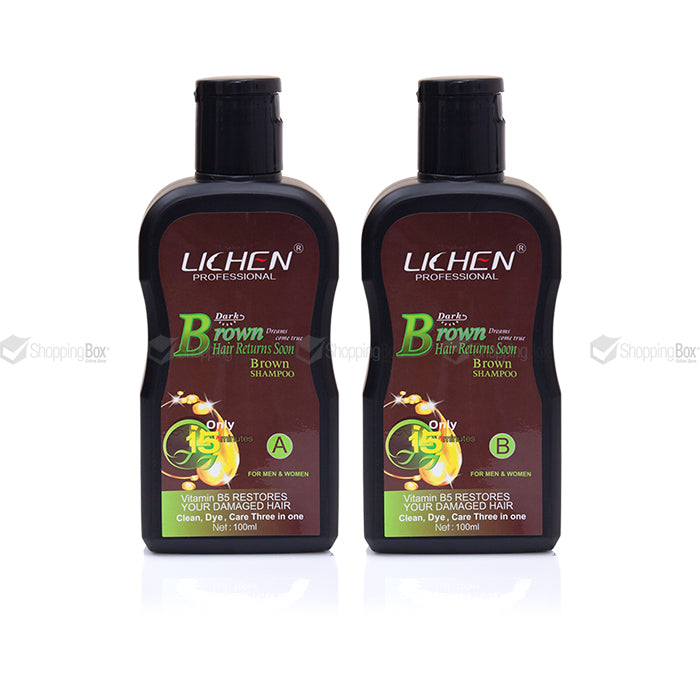 LICHEN DARK BROWN HAIR SHAMPOO