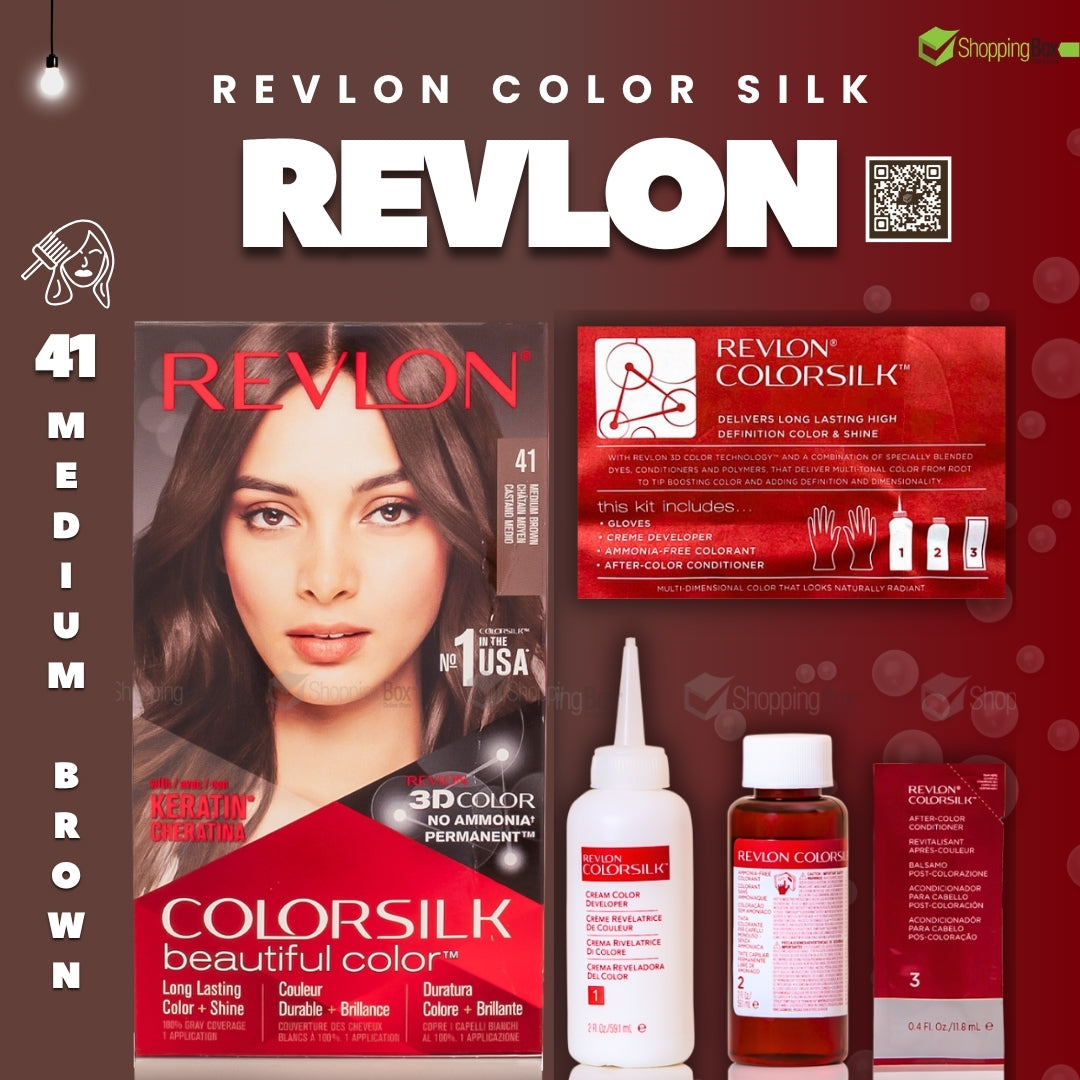 Revlon Color Silk Beautiful Color – 41 Medium Brown