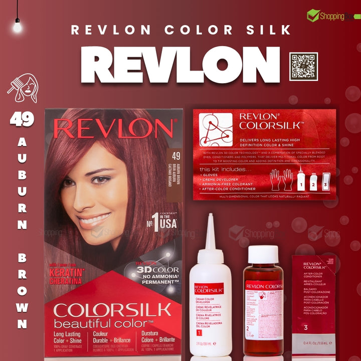 Revlon Color Silk Beautiful Color – 49 Auburn Brown