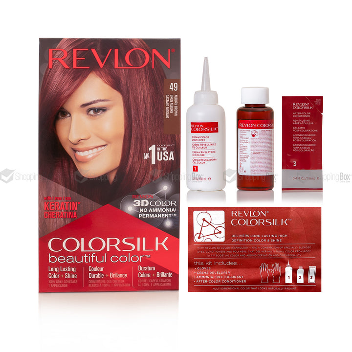 Revlon Color Silk Beautiful Color – 49 Auburn Brown