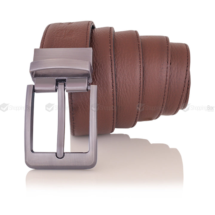 BLACK AND BROWN BELT 35MM WITH TWISTABLE BUCKLE