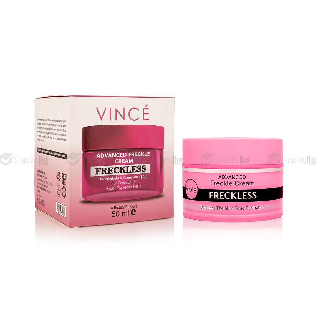 Vince Advanced Freckle Cream Freckless 50ml box packaging