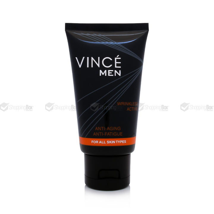 Vince Men Wrinkless Active Anti-Aging Cream 50ml front tube packaging