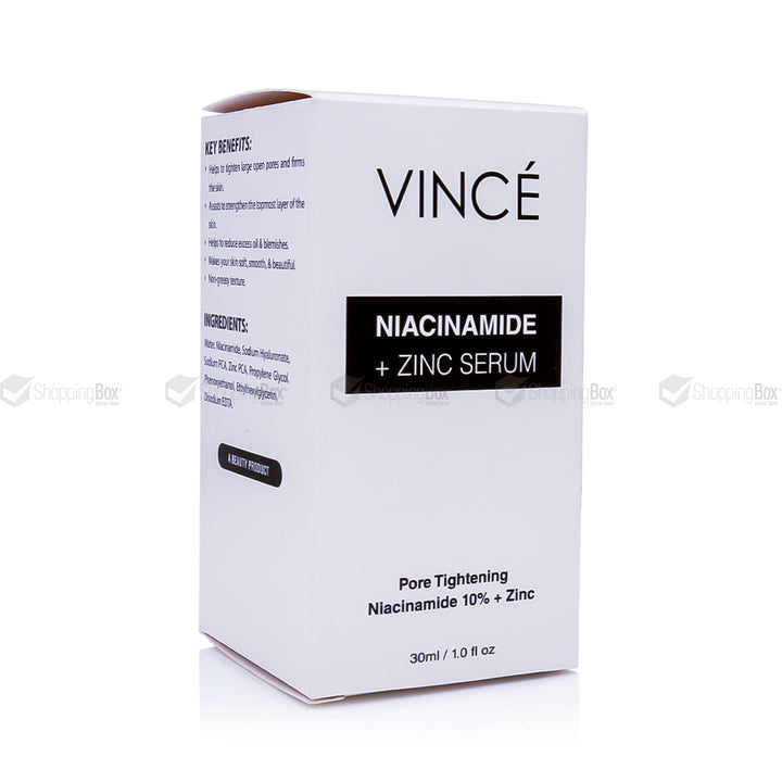 Vince Niacinamide + Zinc Serum packaging on a white background