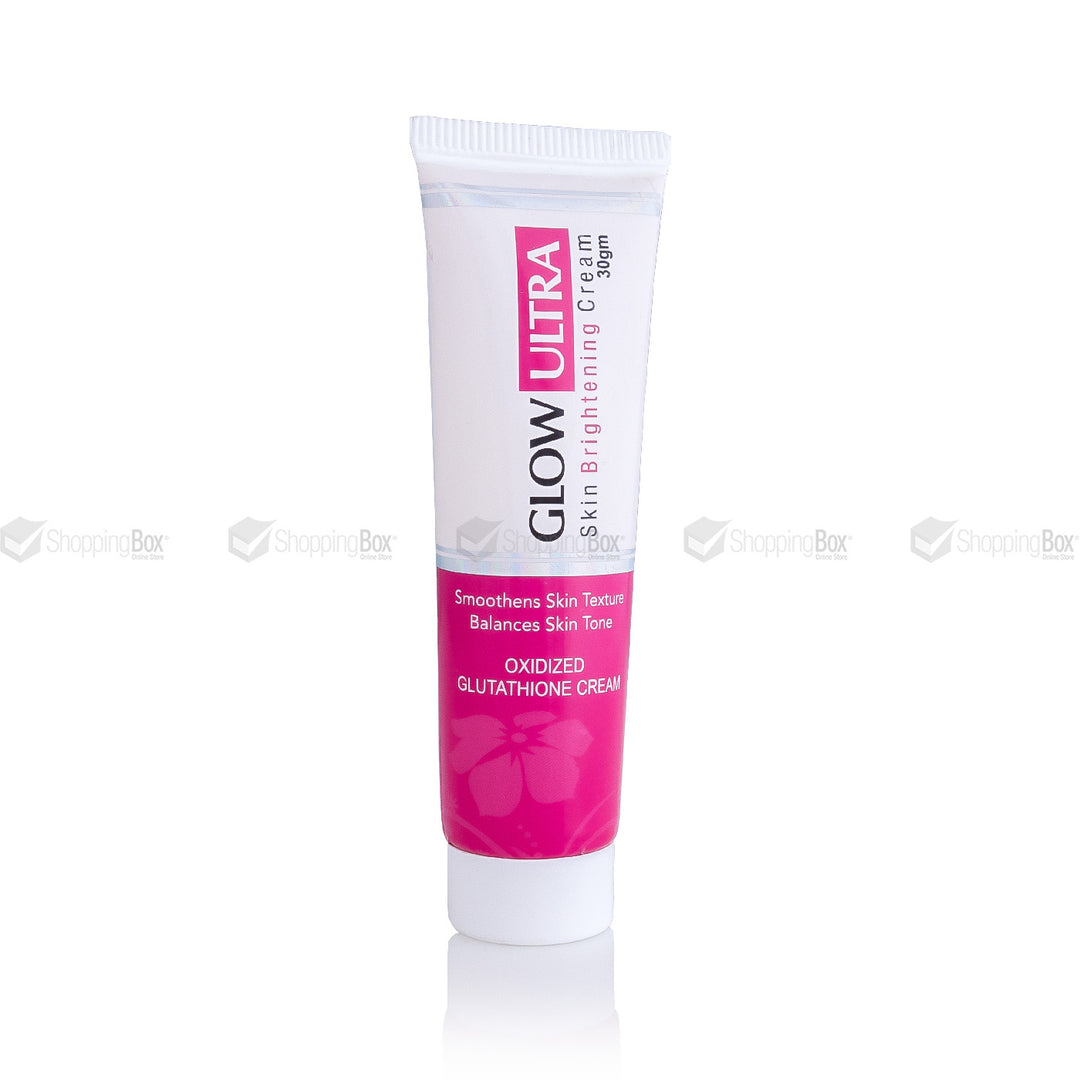 Glow Ultra Skin Brightening Cream 30gm outer box pink