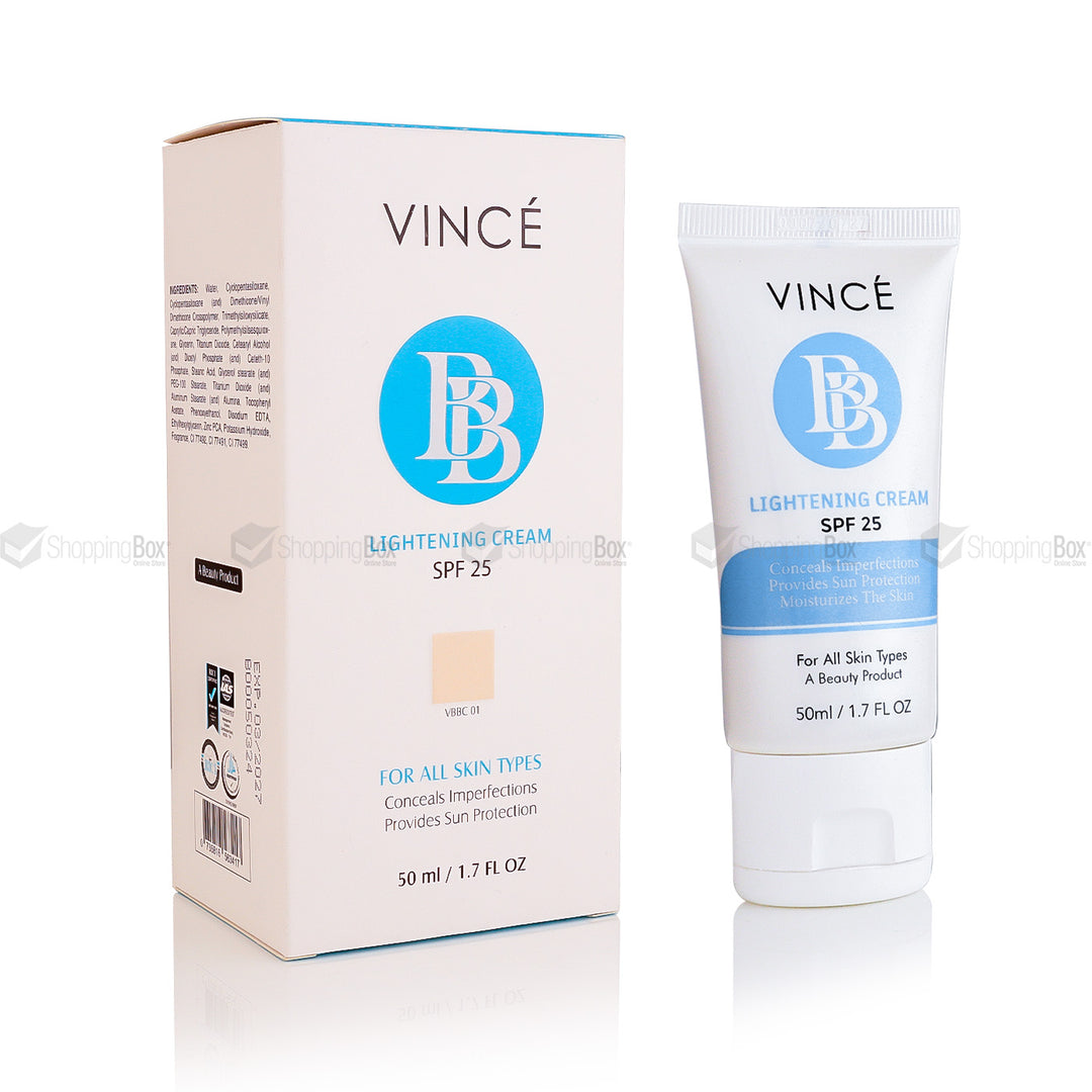 Vince BB Lightening Cream SPF 25 50ml front tube pack