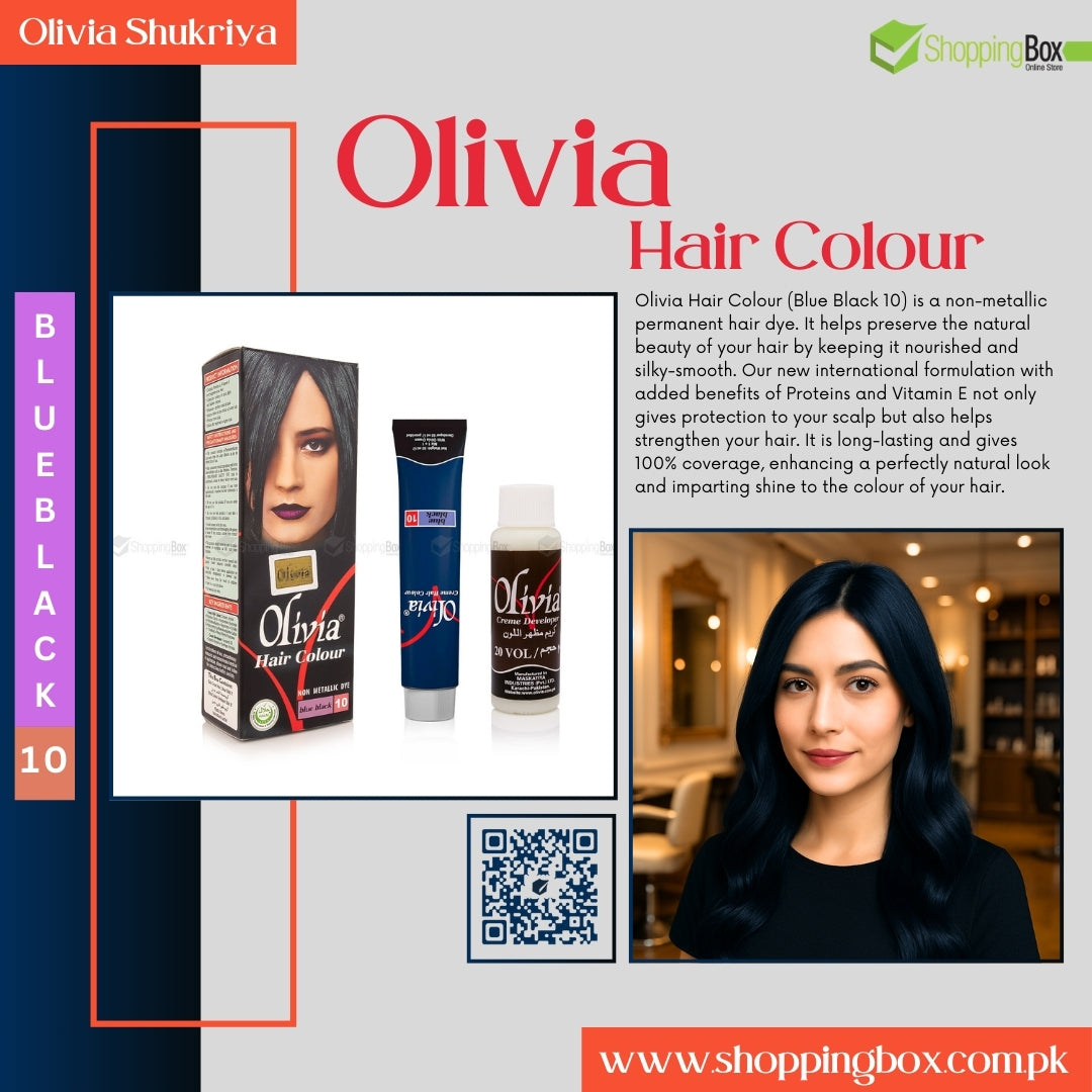OLIVIA HAIR COLOUR – BLUE BLACK 10