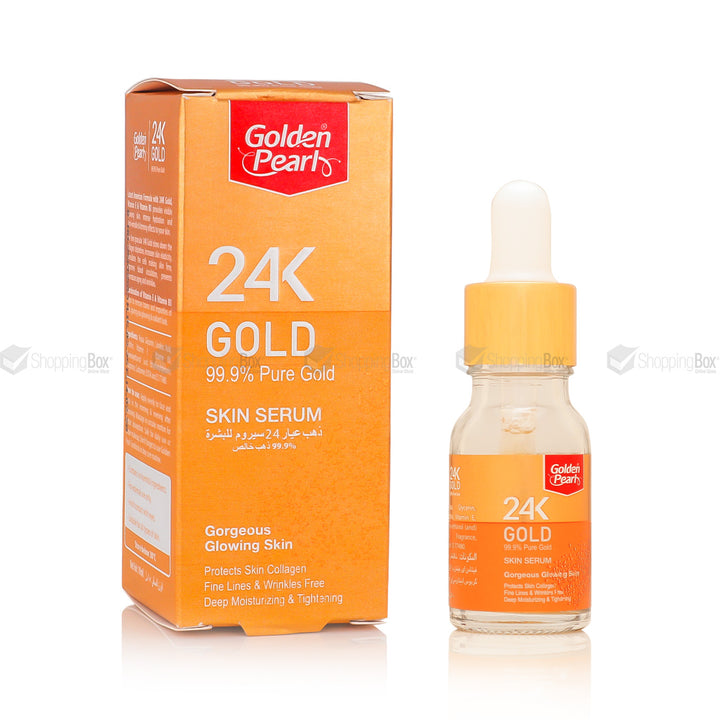 Golden Pearl 24K Gold Serum 30ml box packaging front view